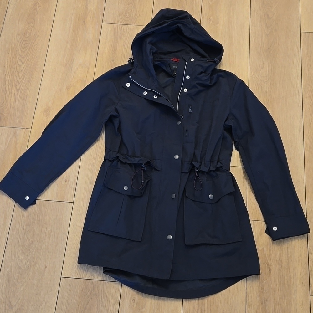 NWOT J.CREW Utility Rain Jacket size XS